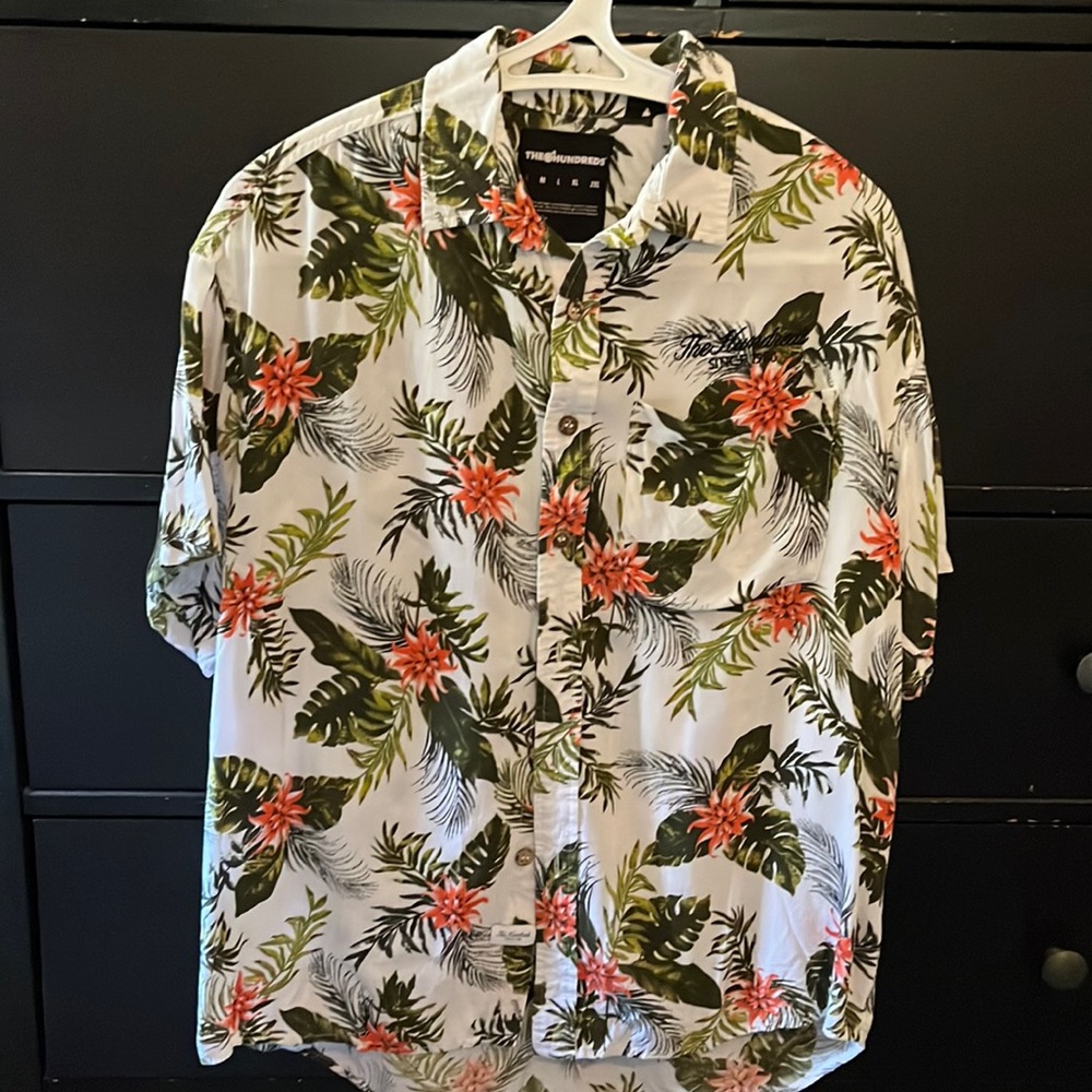 The Hundreds tropical print shirt Size S